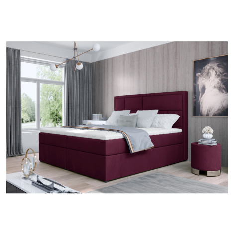 Expedo Čalúnená posteľ boxspring MARON, 180x200, mat velvet 68