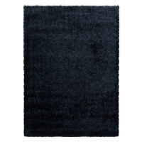 Kusový koberec Brilliant Shaggy 4200 Black Rozmery kobercov: 80x150