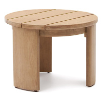 Okrúhly záhradný odkladací stolík z eukalyptového dreva ø 60 cm Xoriguer – Kave Home