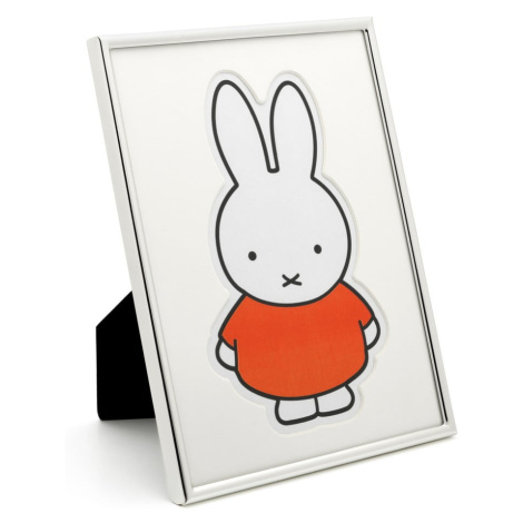 Kovový stojací/na stenu rámček v striebornej farbe 15x20 cm Miffy – Zilverstad