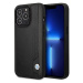Kryt BMW iPhone 14 Pro Max 6,7" black hardcase Leather Blue Dots (BMHCP14X22RBDK)
