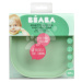 Tanier pre bábätká Silicone Suction Plate Beaba Sage Green zo silikónu zelený od 4 mes