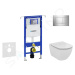 GEBERIT - Duofix Modul na závesné WC s tlačidlom Sigma30, lesklý chróm/chróm mat + Ideal Standar