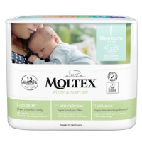 MOLTEX Pure&Nature Plienky jednorazové 1 Newborn (2-4 kg) 22 ks