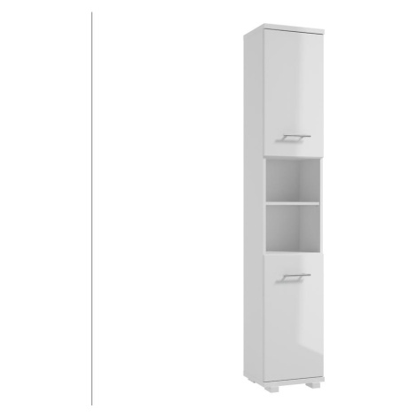 Vysoká skrinka do kúpeľne Bari C35 2D0S DSM biela MERKURY MARKET