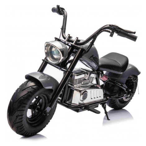 mamido Detská elektrická motorka Chopper Warrior 36V čierna