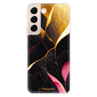 Odolné silikónové puzdro iSaprio - Gold Pink Marble - Samsung Galaxy S22 5G