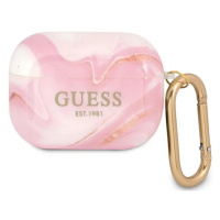 Obal Guess GUAPUNMP AirPods Pro cover pink Marble Collection (GUAPUNMP)