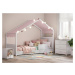 Domčeková posteľ so strieškou fairy i - biela/ružová
