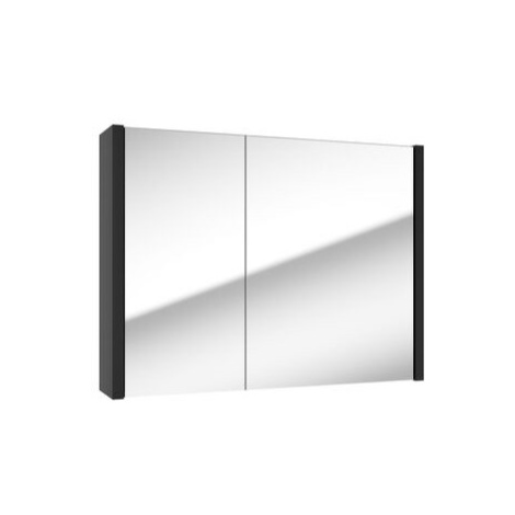 Zrkadlová skrinka SAT Delano 80x60 cm lamino čierna DELANOG80C