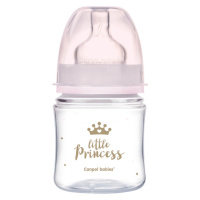 CANPOL BABIES Fľaša sa širokým hrdlom ROYAL BABY ružová 120 ml