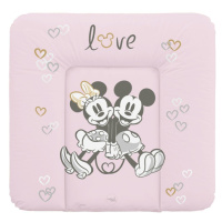 CEBA Podložka prebaľovacia mäkká na komodu 75x72 Disney Minnie & Mickey Pink