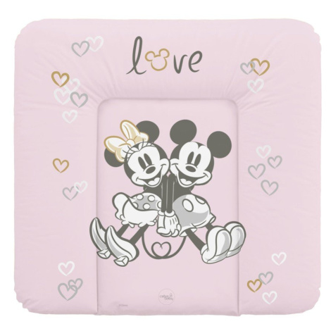 CEBA Podložka prebaľovacia mäkká na komodu 75x72 Disney Minnie & Mickey Pink