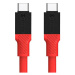 Tactical Fat Man, USB-C na USB-C, 1m, červený