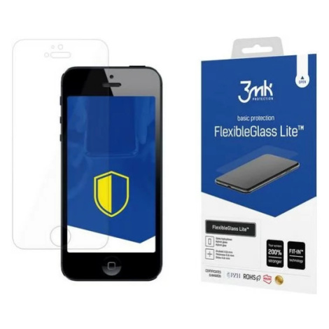 Ochranné sklo 3MK FlexibleGlass Lite iPhone 5/5/SE Hybrid Glass Lite