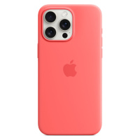 Apple silikónový kryt s MagSafe na iPhone 15 Pro Max svetlo melónový