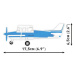 Cobi Cessna 172 Skyhawk-white-blue, 1:48, 162 k