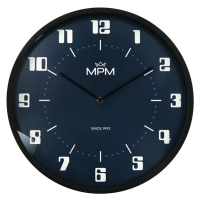 Nástenné hodiny MPM, 4206 retro modrá