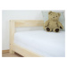 Benlemi Detská jednolôžková posteľ s čelom DREAMY Zvoľte farbu: Nelakovaná, Zvoľte rozmer: 120x2