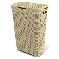 Curver Kôš na špinavú bielizeň, 40 l, krémový RATTAN