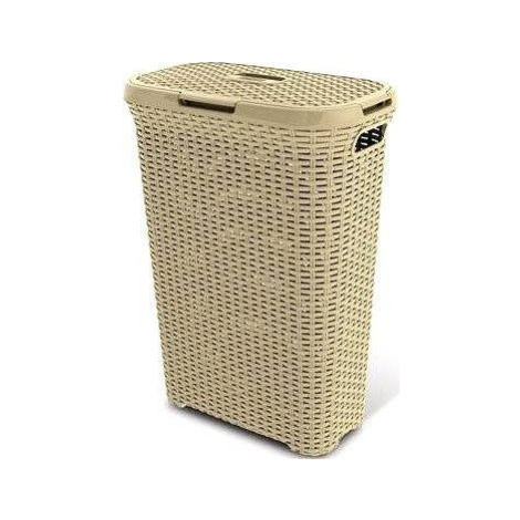 Curver Kôš na špinavú bielizeň, 40 l, krémový RATTAN