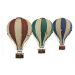 Dadaboom.sk Dekoračný teplovzdušný balón - zelená/krémová - S-28cm x 16cm