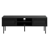 Čierny TV stolík v dekore duba 120x43 cm Pensacola – Unique Furniture