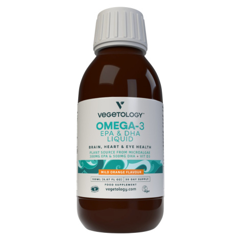 VEGETOLOGY Omega‑3 tekutý (jemná pomarančová príchuť) 150 ml