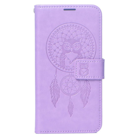 Diárové puzdro na Samsung Galaxy S23 Ultra 5G S918 MEZZO dreamcatcher fialové