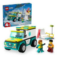 LEGO® City 60403 Sanitka a snowbordista