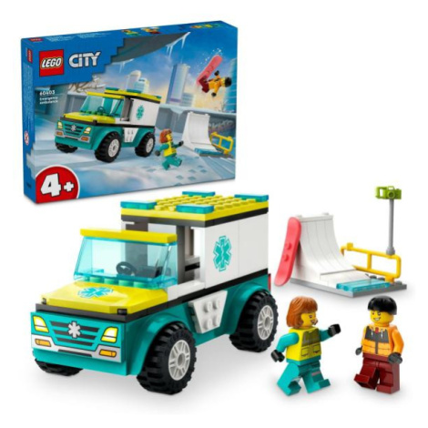 LEGO® City 60403 Sanitka a snowbordista