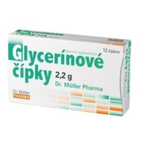 DR. MÜLLER Glycerínové čípky 2,2 g 12 kusov