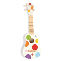 Janod Drevené ukulele Confetti so reálnym zvukom 4 struny