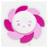 LED nástenné svietidlo Sun Starlight Smile, ružové