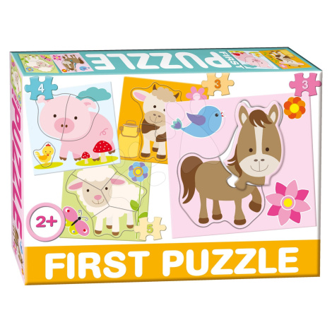 Dohány detské puzzle 4-obrázkové Baby First Farma 639 DOHÁNY