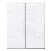 Šatníková skriňa Stefi - 170x210x61 cm (biela lesk)