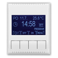 Hodiny spínacie progr. - jednotka ovl. biela/biela ladová Element/Time (ABB)