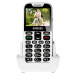 EVOLVEO EasyPhone XD, mobilný telefón pre seniorov s nabíjacím stojanom (biela farba)