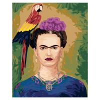 Diamantové maľovanie - FRIDA KAHLO A PAPAGÁJ Rámovanie: bez rámu a bez vypnutia plátna, Rozmer: 