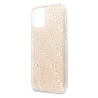 GUHCN61PCU4GLGO Guess 4G Glitter Zadní Kryt pro iPhone 11 Gold (EU Blister)