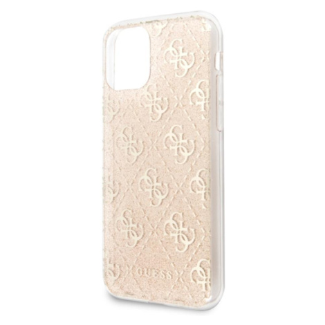 GUHCN61PCU4GLGO Guess 4G Glitter Zadní Kryt pro iPhone 11 Gold (EU Blister)