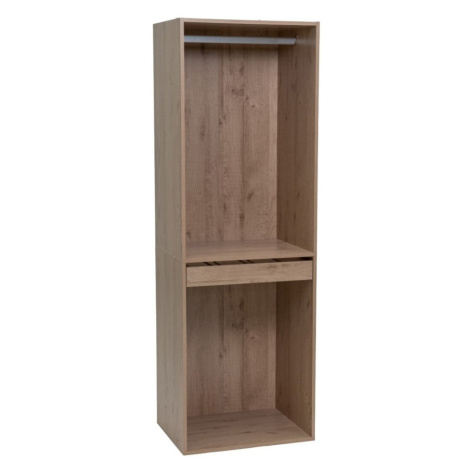 Otvorená modulárna skriňa v dekore duba v prírodnej farbe 60x180x45 cm Modular – Casa Selección