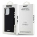 DKNY Liquid Silicone Silver Metal Logo MagSafe Apple iPhone 15 Pro Max DKHMP15XSMCHLK Black