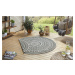 Kusový koberec Twin Supreme 103857 Coron Green/Cream kruh – na ven i na doma - 200x200 (průměr) 
