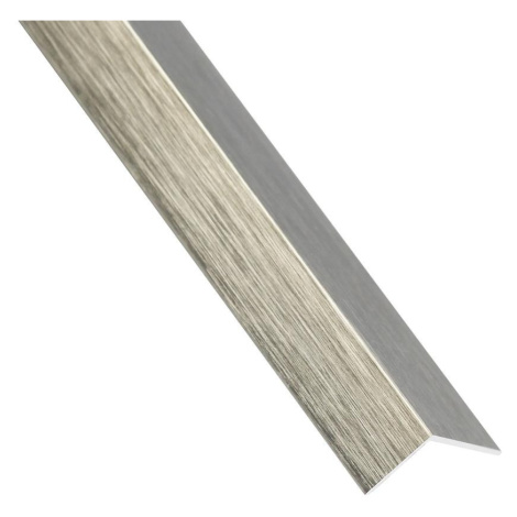 Profil uholníkový samolepiaci PVC titán 19.5x19.5x2600 MERKURY MARKET