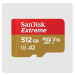 SanDisk micro SDXC karta 512GB Extreme (190 MB/s Class 10, UHS-I U3 V30) + adaptér