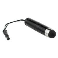 Stylus pre dotykové displeje mini universal do 3,5 mm audio jack čierny