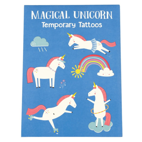 Sada 2 listov dočasného tetovania Rex London Magical Unicorn