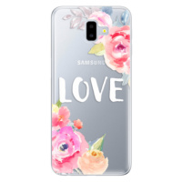 Odolné silikónové puzdro iSaprio - Love - Samsung Galaxy J6+