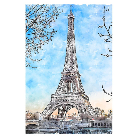 Obraz 90x60 cm Paris – Fedkolor